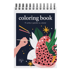 Carnet de coloriage et de peinture Maison Joliette - Noir - A6 10,5 x 14,8 cm - Wild