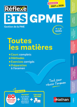 Toutes les matières - BTS GPME (édition 2027/2028)