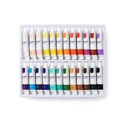 Lot de 24 tubes 12 ml de peinture acrylique Monali