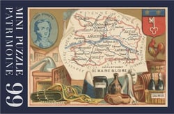 Mini puzzle 99 - Carte Maine et Loire