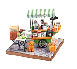 DIY 3D Aromatic Coffee Cart Rolife - Bois 