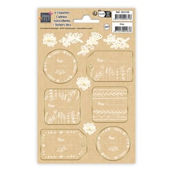 Lot de 6 étiquettes cadeaux autocollantes Editions Cely - Nature
