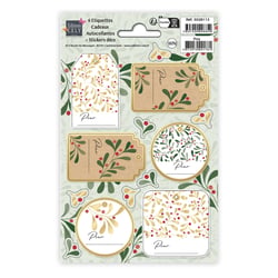 Lot de 6 étiquettes Editions Cely - Cadeaux sous le gui