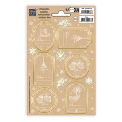 Lot de 6 étiquettes Editions Cely - Cadeaux douceur d'hiver