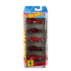 Lot de 5 voitures de courses Ferrari - Hot Wheels