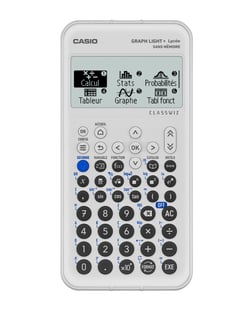 Calculatrice scolaire graphique - Casio - Collège Lycée - Graphlight Plus - Blanc