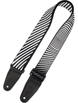 Sangle guitare Levy's - Black and White - 5 cm 