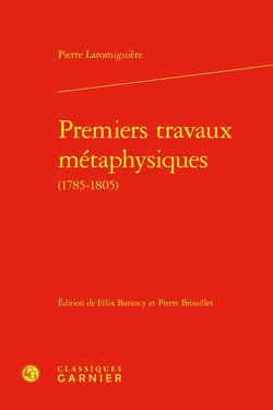 Premiers travaux métaphysiques