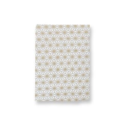 Tissus japonais Sevenberry - 50 x 55 cm - Géométrique écru doré