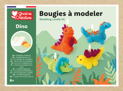 Kit bougies à modeler Graine créative - Dinosaures