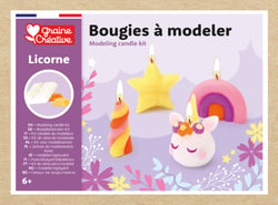 Kit bougies à modeler Graine créative - Licorne