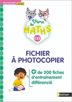 Vivre les maths : CE2 - Fichier à photocopier (édition 2026)