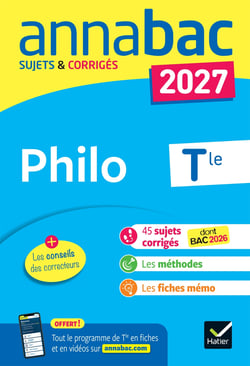 Annabac sujets & corrigés : Philo - Terminale générale (édition 2027)