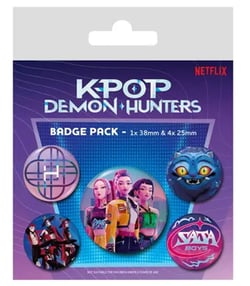 Lot de 5 badges WTT - K-Pop Demon Hunters