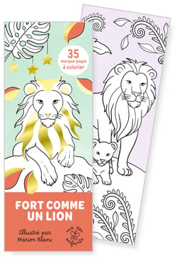 Marque-pages - Fort comme un lion