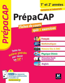 PrépaCAP : Toutes les matières générales - 1re et 2e années - Fiches de cours, quiz & exercices