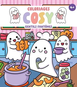 Coloriages cosy - Gentils fantômes