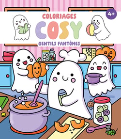 Coloriages cosy - Gentils fantômes