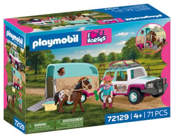 PLAYMOBIL® - Véhicule avec remorque à chevaux - 72129 - I love horses