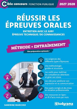 Réussir les épreuves orales - Méthode (Catégories A, B et C) : Entretien avec le jury - Épreuve technique/de connaissances (édition 2027/2028)