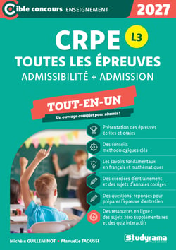 CRPE - Toutes les épreuves (admission et admissibilité) - Session 2027 - L3 : Tout-en-un