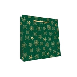 Sac cadeau Editions Cely - Noël étoiles vertes - Taille S