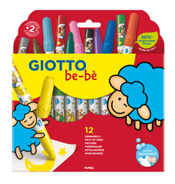 Lot de 12 maxi feutres Giotto - Bè-bè