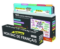 Je réussis mon bac de français : 100 CARTES MENTALES pour organiser ses révisions et préparer sereinement les épreuves du bac de 1re !