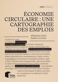 Économie circulaire : une cartographie des emplois