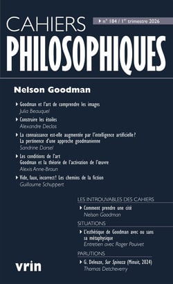 Cahiers philosophiques n.184 : Nelson Goodman