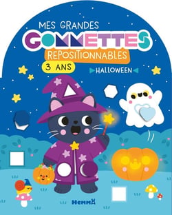 Mes grandes gommettes repositionnables - 3 ans - Halloween