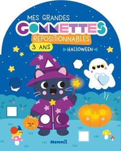 Mes grandes gommettes repositionnables - 3 ans - Halloween