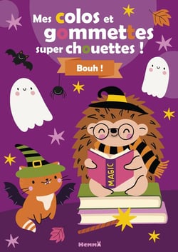 Mes colos et gommettes super chouettes ! Bouh !