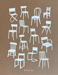 Carnet A4 Chaises - Zoé de Las Cases