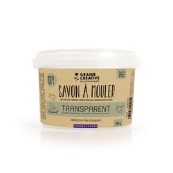 Bloc savon Graine Créative - Transparent - 500 g 