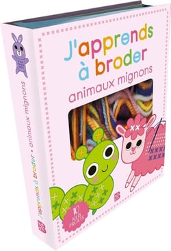J'apprends à broder : Animaux mignons