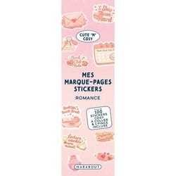 Marque page stickers - romance