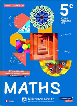 Maths - 5e - Manuel (édition 2026)
