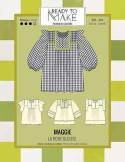 Patron robe blouse Maggie - Taille 32-50