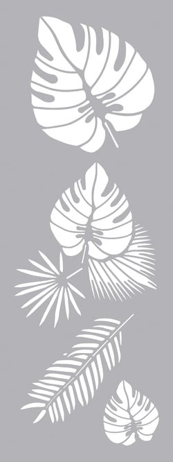 Pochoir Feuilles Tropicales - 15 x 40 cm