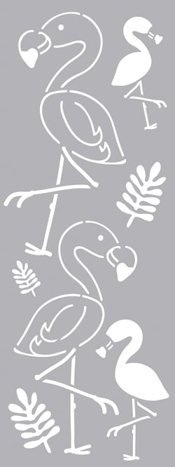 Pochoir Flamant rose - 15 x 40 cm