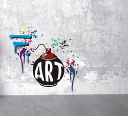 Pochoir 15*40 Street Art Bombe