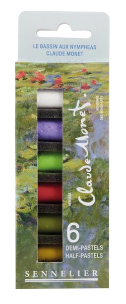 Etui de 6 godets pastels à l'écu - Sennelier - Le Bassin aux nymphéas Claude Monet