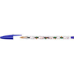 Stylo bille Cristal BIC - Motifs Kawaii Lapin - Pointe moyenne - Bleu