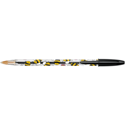 Stylo bille Cristal BIC - Motifs Kawaii Abeille - Pointe moyenne - Noir