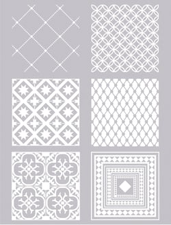 Pochoir pour pâte polymère - Carreaux de ciment