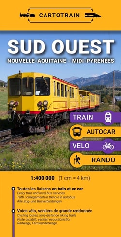 France Sud-Ouest en train+bus (édition 2026)