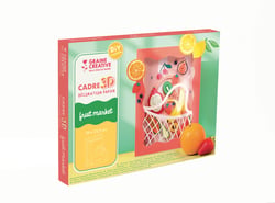 Cadre 3d papier - Graine Créative - fruit market
