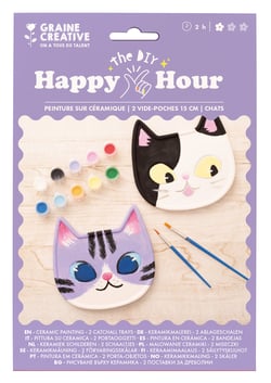 Kit ceramique - Graine Créative - Tête de chat