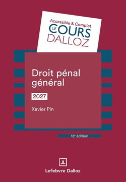 Droit pénal général (édition 2027)